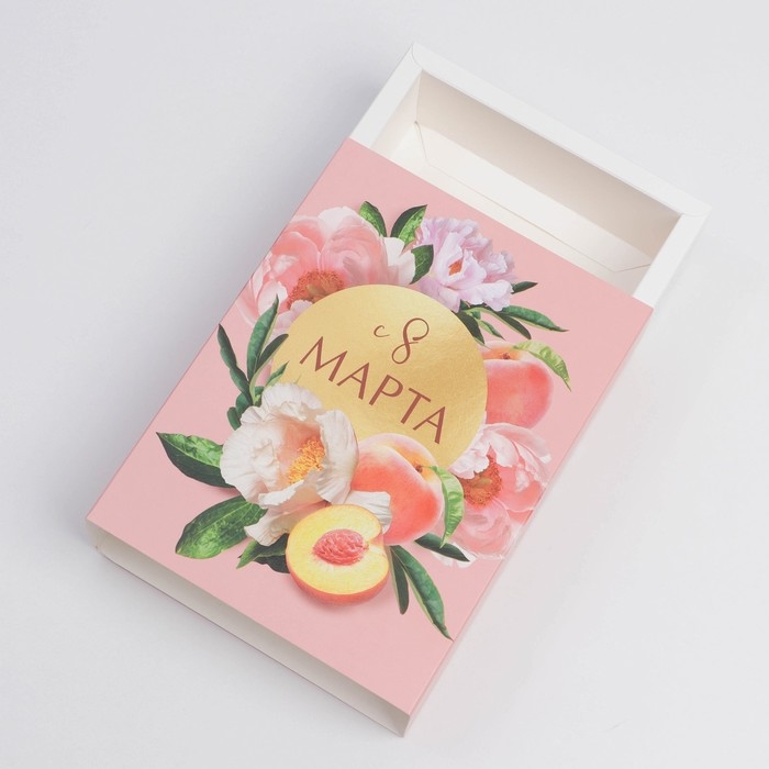 Коробка кондитерская, упаковка, &laquo;С 8 марта&raquo;, 20 х 15 х 5 см