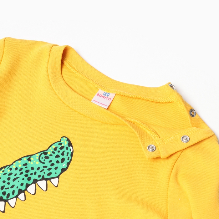 Лонгслив для мальчика, цвет тёмно-жёлтый, рост 98 см Лонгслив для мальчика, цвет тёмно-жёлтый, рост 98 см