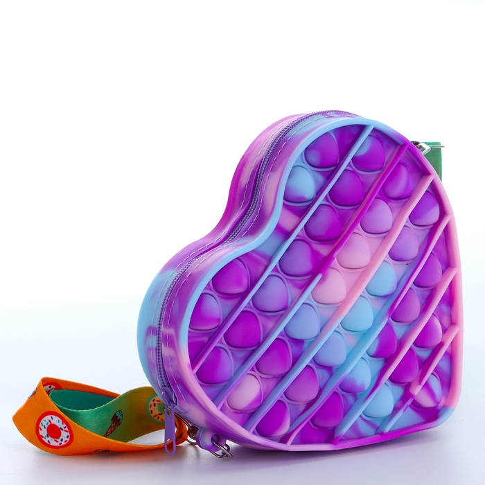 Сумка детская на молнии «Выбражулька», цвет фиолетовый Сумка детская на молнии «Выбражулька», цвет фиолетовый