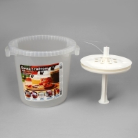 Бочка пищевая, 20 л, с герметичной крышкой, с гнётом, &laquo;Для солений&raquo;