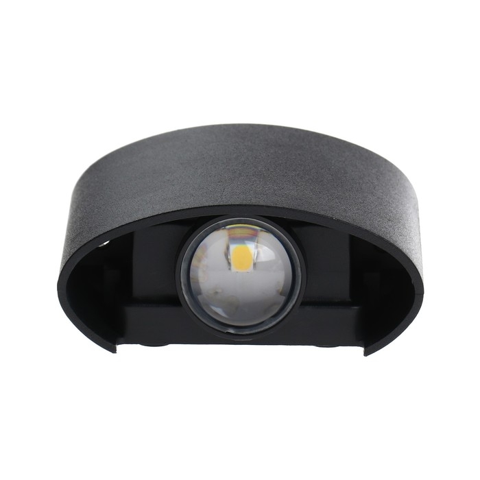 Светильник фасадный &laquo;Полусфера&raquo;, FSD-074, 2 Вт, 4000К, 1 луч, IP65, 220 В, пластик, черный   1008420