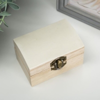 Шкатулка дерево для росписи "Ларь" 9,5х6х6,5 см Шкатулка дерево для росписи "Ларь" 9,5х6х6,5 см