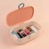 Швейный набор Premium, 43 предмета, в двухъярусном боксе, 15,5 × 6 см, цвет МИКС Швейный набор Premium, 43 предмета, в двухъярусном боксе, 15,5 × 6 см, цвет МИКС