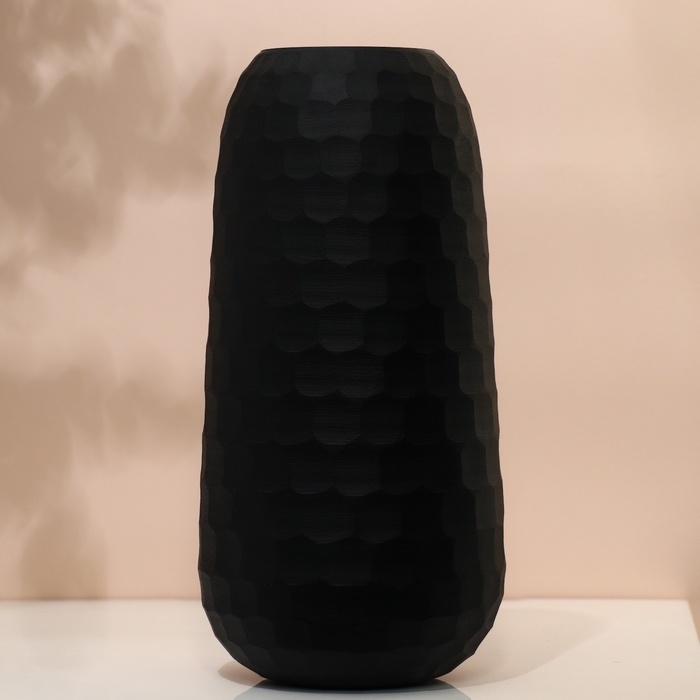 Ваза для цветов &laquo;Сара&raquo; из черного стекла 31 х 15 х 15 см