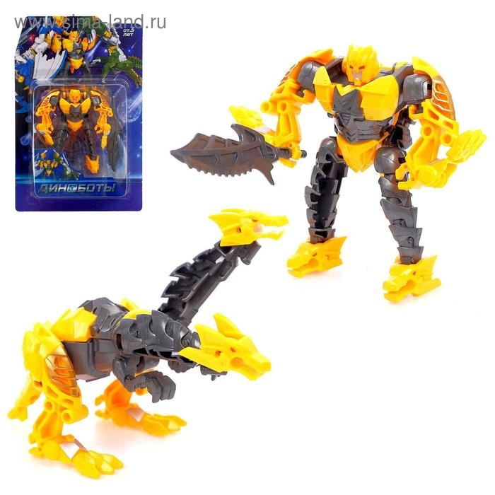 Робот &laquo;Динобот&raquo;, трансформируется, 5 видов, собирается в 1 робота