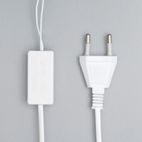 Светодиодный куст &laquo;Розы белые&raquo; 45 см, 24 LED, постоянное свечение, 220 В, свечение тёплое белое