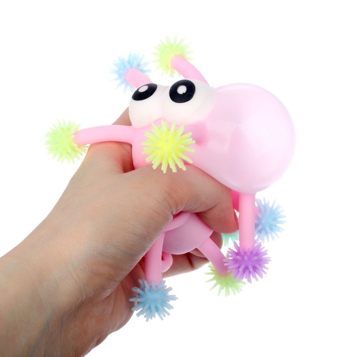 Мяч детский резиновый ёжка световой &laquo;Чудик&raquo;, цвета МИКС