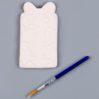 Новый год! Ёлочное украшение под раскраску &laquo;Подарок с бантиком&raquo;, с подвесом