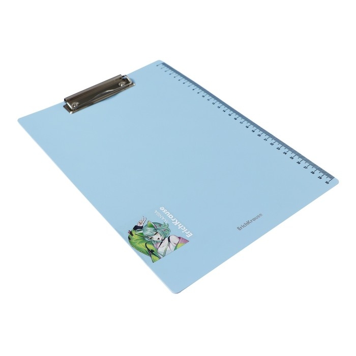 Планшет пластиковый А4, ErichKrause "Matt Manga", шкала 30см, в пакете, МИКС