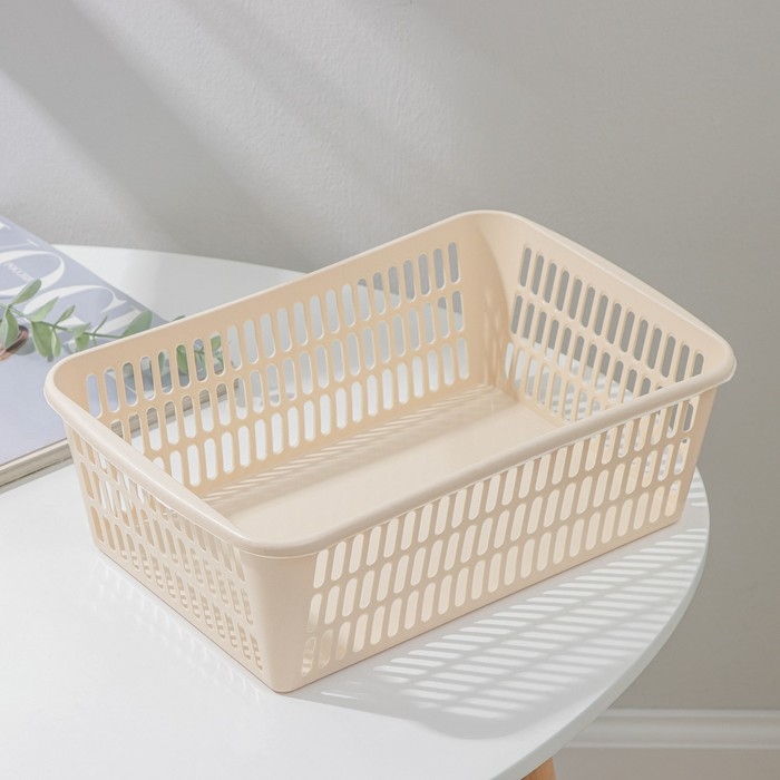 Корзина для хранения Полимербыт, пластик, 30&times;20&times;10 см, МИКС