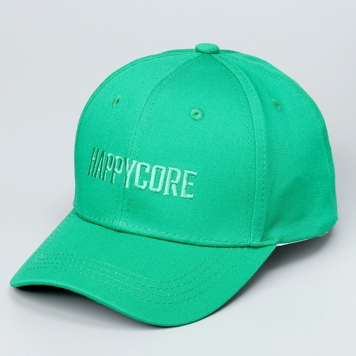 Кепка детская для мальчика Happycore, цвет зелёный, р-р 52-54, 5-7 лет