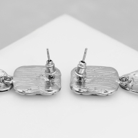 Серьги ассорти &laquo;Геометрия&raquo; соединение фигур, цвет серебро