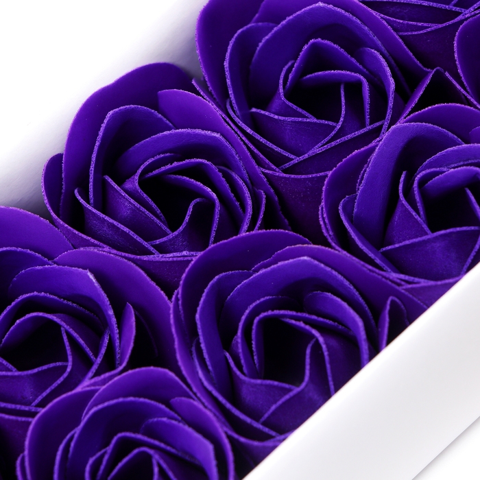 Мыльные розочки, фиолетовые, набор 10 шт.