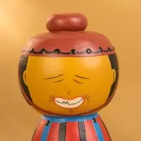 Деревянная кукла кокеши "Джеки" 7х7,5х15 см