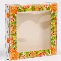 Подарочная коробка сборная с окном &laquo;Пусть сбываются мечты&raquo;, 16&times;16&times;3 см