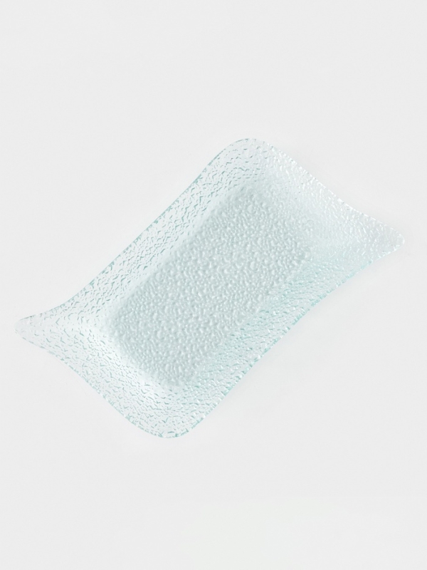 Блюдо стеклянное сервировочное &laquo;Акцент&raquo;, 24&times;15 см, прямоугольное, цвет прозрачный