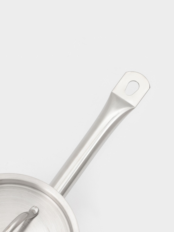 Ковш 1,3 л, d=14, h=8,5 см, с крышкой, толщина стенки 0,8 мм, индукция