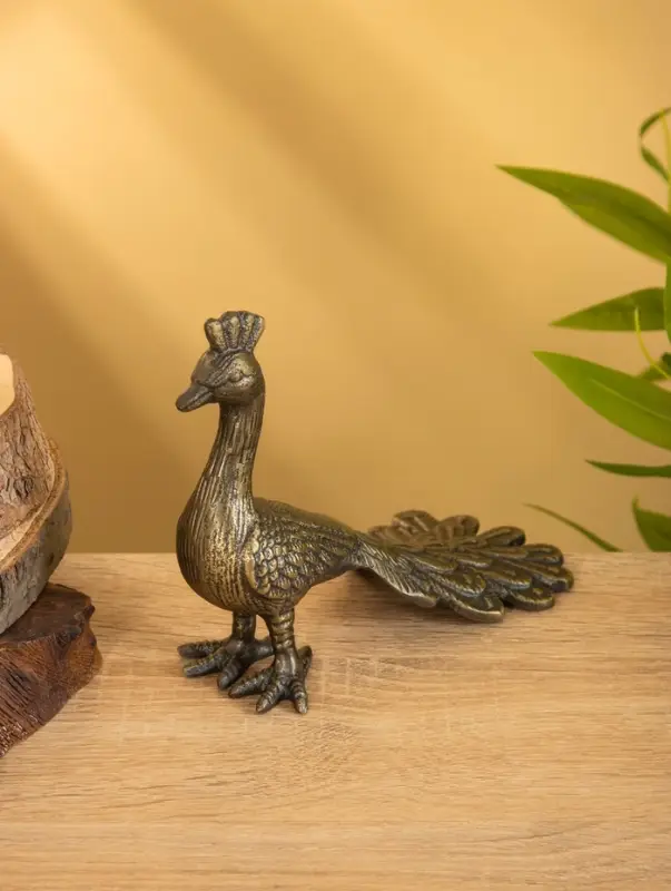 Сувенир &laquo;Павлин&raquo;, 18&times;8.5&times;14 см, алюминий