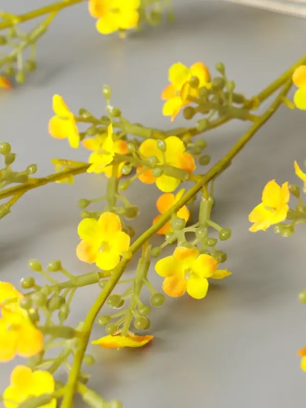 Цветы искусственные "Вероника Георгия" 92 см, жёлтый