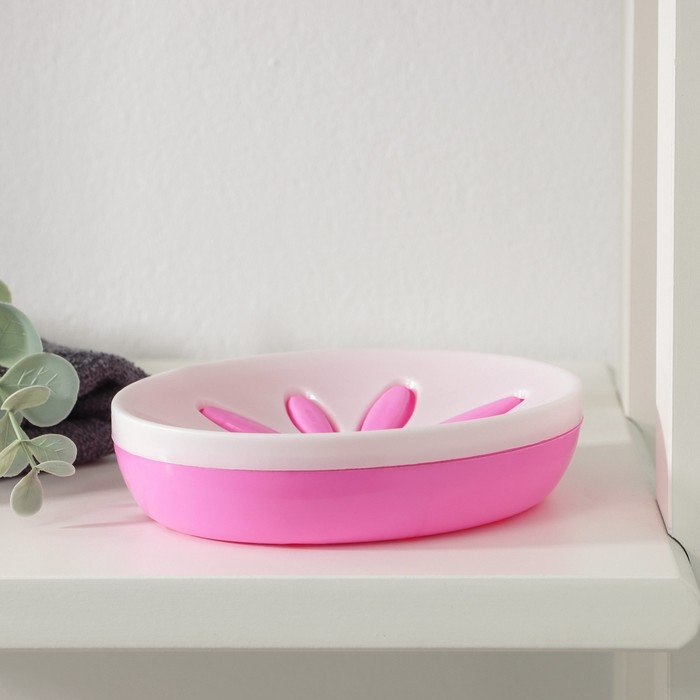 Мыльница пластиковая &laquo;Восход&raquo;, 13&times;10&times;3 см, МИКС