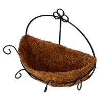 Кашпо настенное d=20 см, с кокосовым вкладышем