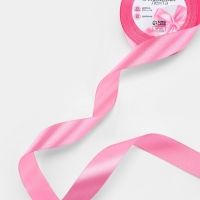 Лента атласная 25мм*25&plusmn;1ярд(23м&plusmn;1м) СП розовый АУ