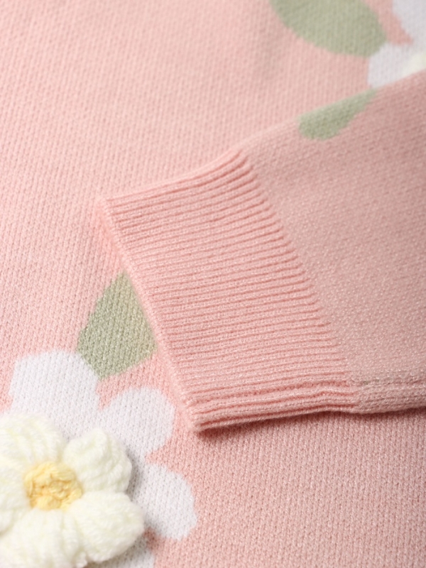 Джемпер детский KAFTAN Ромашки р.32 (110-116 см), розовый