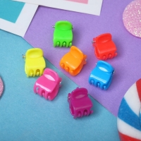 Краб для волос "Мини" (набор 100 шт) простой цветной, 1 см, микс Краб для волос "Мини" (набор 100 шт) простой цветной, 1 см, микс