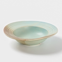 Тарелка глубокая "Sand Ripples" Magistro 22см, 22,5х6 цвет желтый, голубой, коричневый