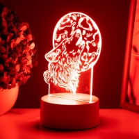 Светильник "Волк" LED белый 12х9,5х16 см RISALUX