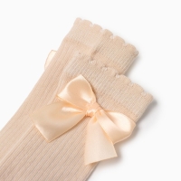 Гольфы Крошка Я «Бантик» 10-12 см, бежевый Гольфы Крошка Я «Бантик» 10-12 см, бежевый