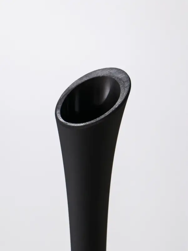 Ваза &laquo;Пять вечеров&raquo;, фристайл, d=3.5 см, 40&times;9.5 см, стекло, чёрная матовая