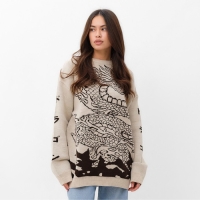 Джемпер женский MIST "Dragon", бежевый, onesize (44-48) Джемпер женский MIST "Dragon", бежевый, onesize (44-48)