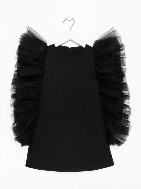 Платье нарядное детское MINAKU: PartyDress цвет чёрный, рост 110