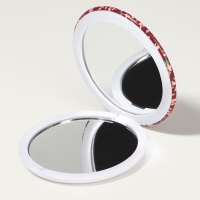 Зеркало складное &laquo;Цветочная поляна&raquo;, d = 7,5 см, с увеличением, цвет МИКС