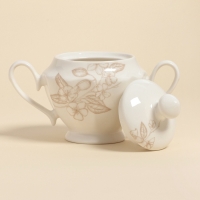 Сахарница SL Home &laquo;Аманде&raquo;, 17&times;11&times;12 см, фарфор, белая
