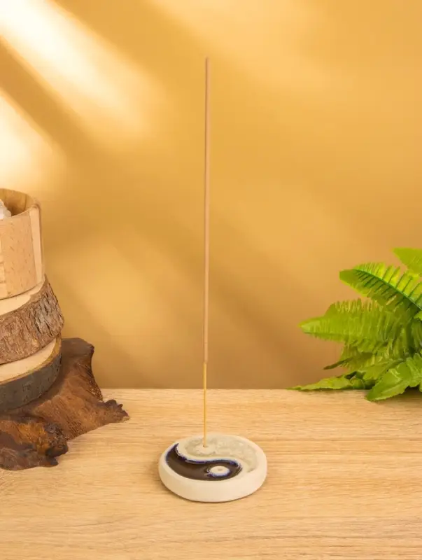 Подставка под благовония "Инь Янь" керамика, цв. МИКС, 7х7х1,5 см