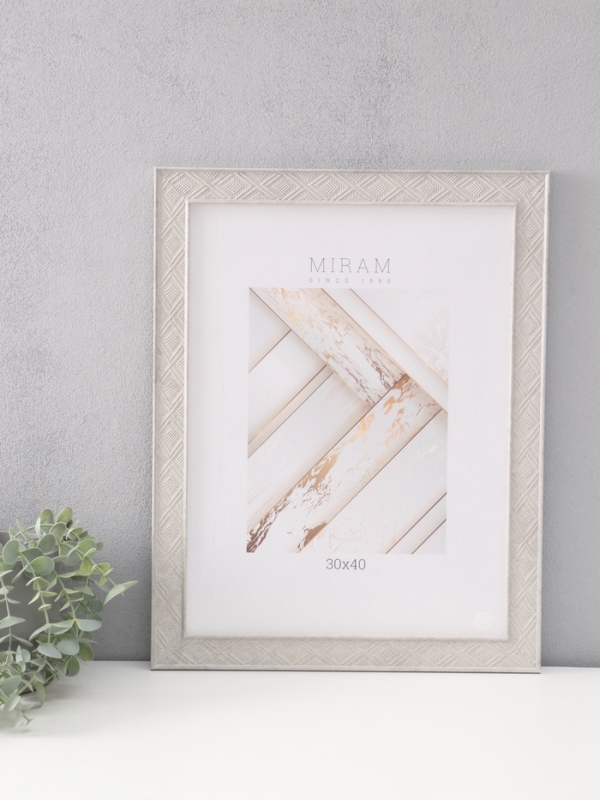 Фоторамка пластик "МИРАМ" 30х40 см, серый