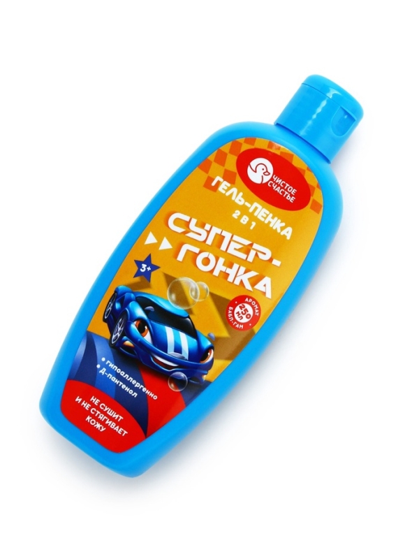 Пена для ванны "Супер-гонка", 250 мл., с ароматом бабл-гам