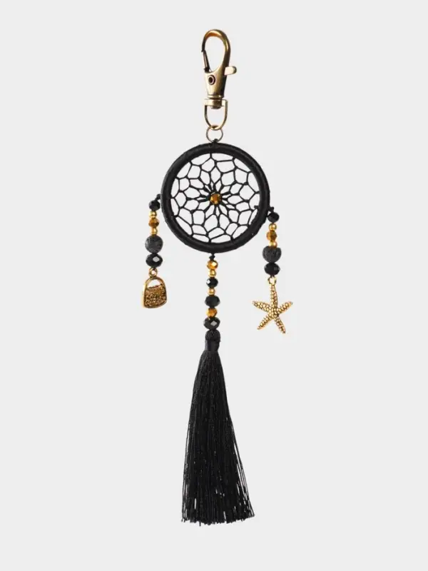 Брелок ловец снов, 17 см, чёрный