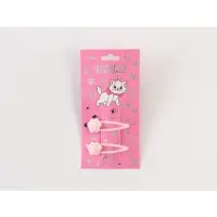 Заколка для волос &laquo;Лапки&raquo; розовые 2 шт, Коты аристократы