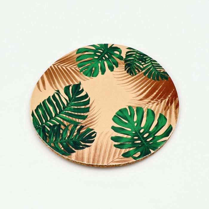 Ваза для цветов с подставкой &laquo;Листья&raquo; пластиковая, 17 х 7 см