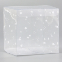 Складная коробка из PVC "Звездопад", 10 х 10 х 10 см 5шт