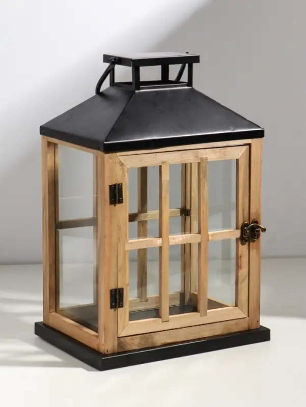 Подсвечник дерево "Французское окно" набор 2 шт свеча 9х12 14х19,5 см 13х17х24,5 18х24х36 см   10955