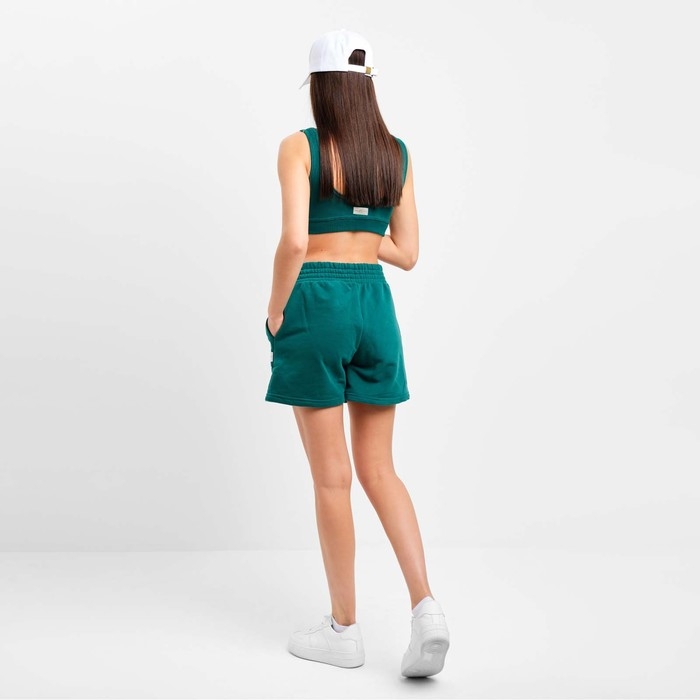 Топ женский укороченный Mist Old School размер 42, цвет зелёный