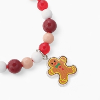 Браслет детский &laquo;Выбражулька&raquo; на затяжке, бусины, элемент пряник, разноцветный
