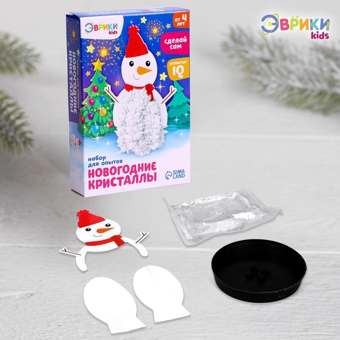 Набор для опытов «Чудесные кристаллы», снеговик Набор для опытов «Чудесные кристаллы», снеговик