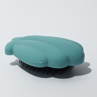 Расчёска массажная «Ракушка», 11×8.5 см, голубая Расчёска массажная «Ракушка», 11×8.5 см, голубая