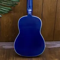 Сувенирный музыкальный инструмент гитара-укулеле "Цветы" 55х20х6 см