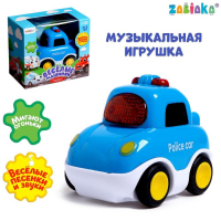 Музыкальная игрушка &laquo;Полицейская машина&raquo;, звук, свет, цвет синий